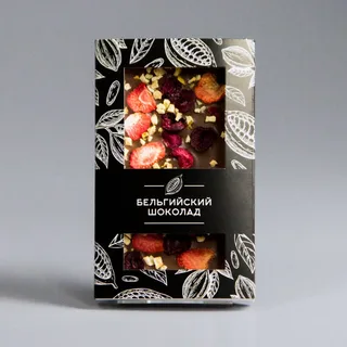 Тёмный шоколад с клубникой, вишней и абрикосом 